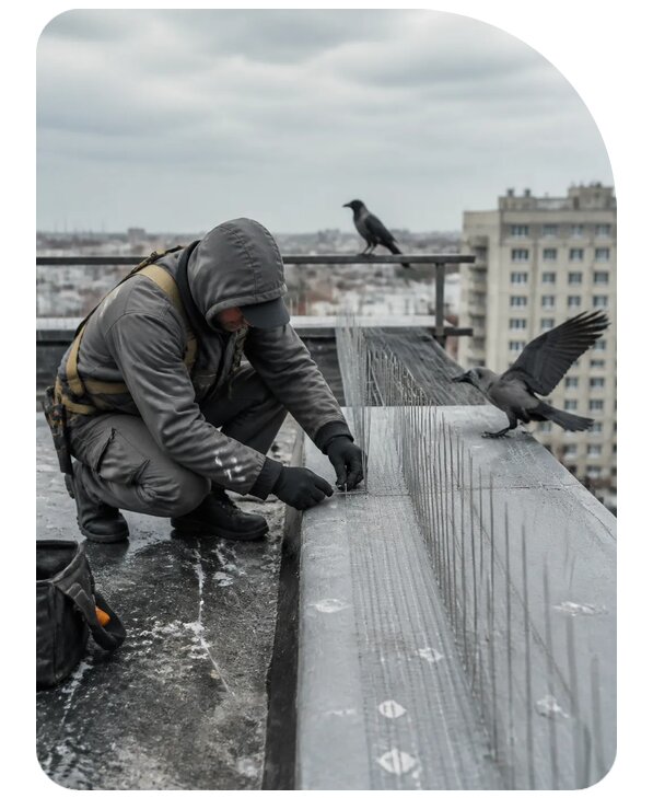 Защита от ворон под ключ в Невинномысске по цене от 5115 р. | Сенат-Нвн